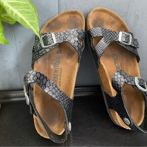 Pre-owned Birkenstock Kumba Black Sandals 38/7 Women’s